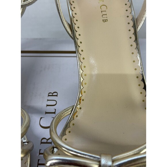 Charter Club Women's Mirabell Champagne Ankle-Strap Dress Sandals Stilettos 8.5M - Picture 6 of 7